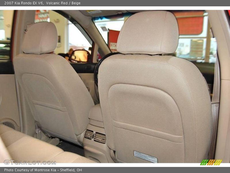 Volcanic Red / Beige 2007 Kia Rondo EX V6