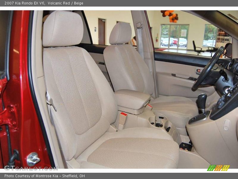 Volcanic Red / Beige 2007 Kia Rondo EX V6