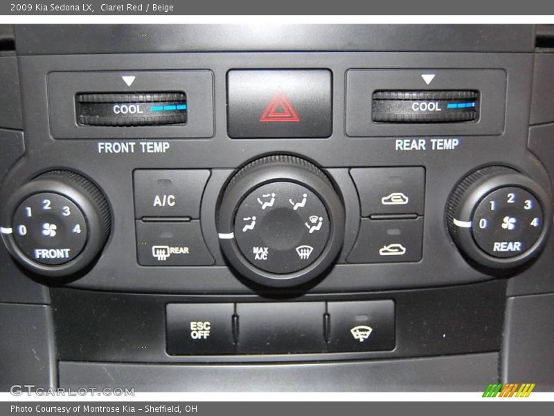 Claret Red / Beige 2009 Kia Sedona LX