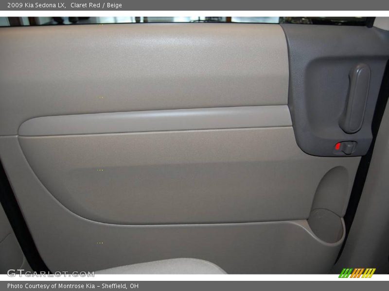 Claret Red / Beige 2009 Kia Sedona LX