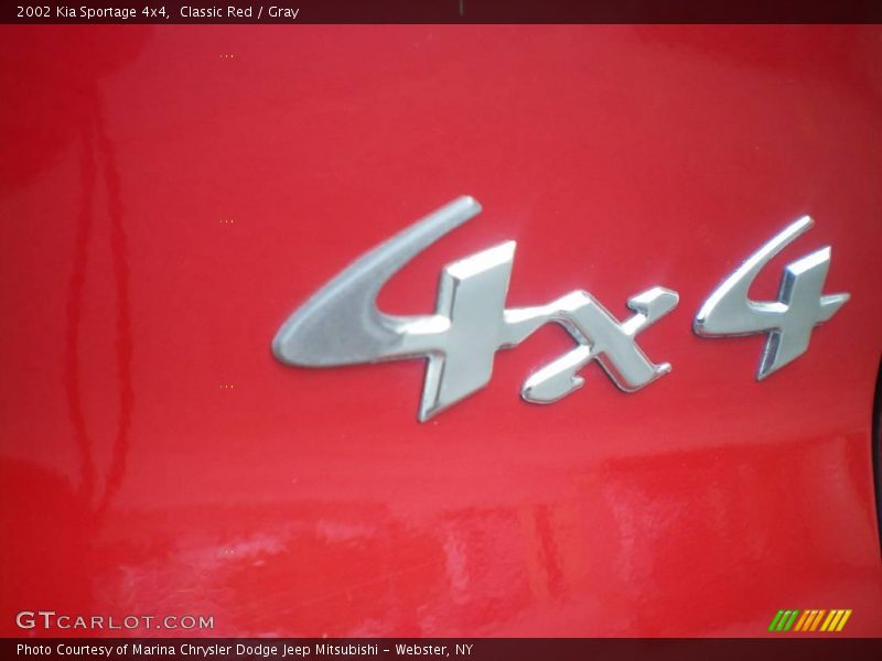 Classic Red / Gray 2002 Kia Sportage 4x4
