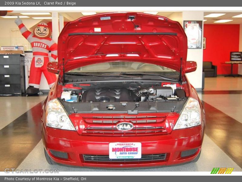 Claret Red / Beige 2009 Kia Sedona LX