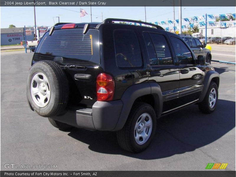 Black Clearcoat / Dark Slate Gray 2004 Jeep Liberty Sport