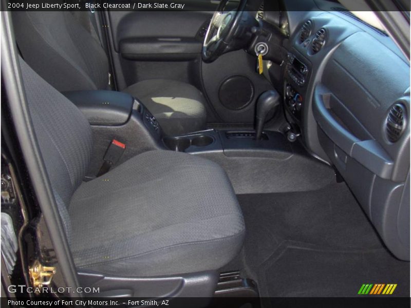 Black Clearcoat / Dark Slate Gray 2004 Jeep Liberty Sport