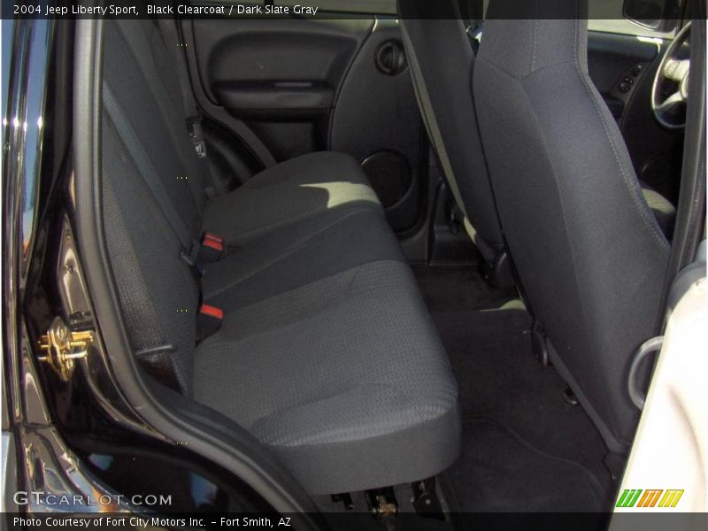 Black Clearcoat / Dark Slate Gray 2004 Jeep Liberty Sport