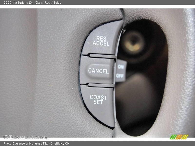 Claret Red / Beige 2009 Kia Sedona LX