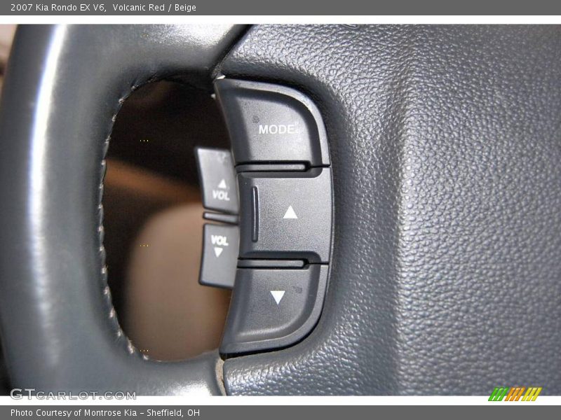 Volcanic Red / Beige 2007 Kia Rondo EX V6
