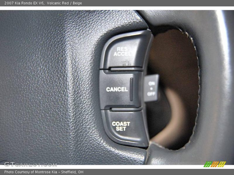 Volcanic Red / Beige 2007 Kia Rondo EX V6