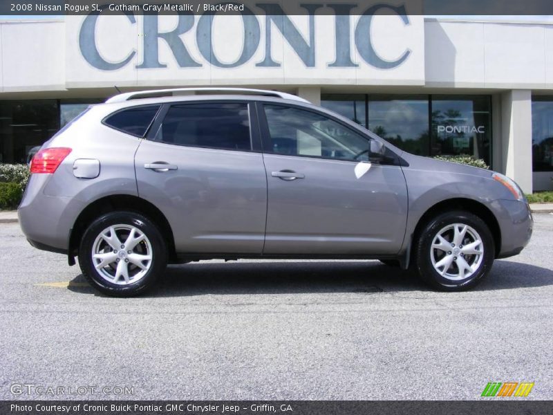 Gotham Gray Metallic / Black/Red 2008 Nissan Rogue SL