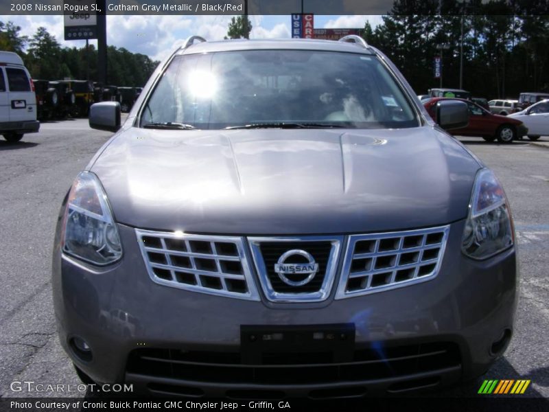 Gotham Gray Metallic / Black/Red 2008 Nissan Rogue SL