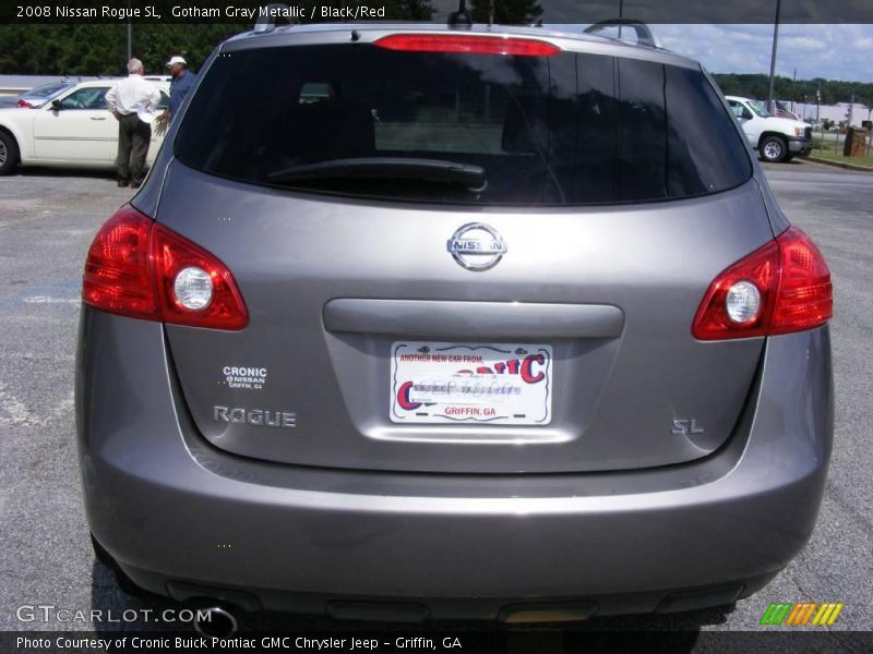 Gotham Gray Metallic / Black/Red 2008 Nissan Rogue SL