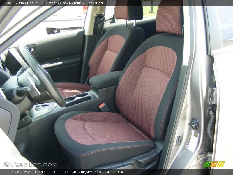 Gotham Gray Metallic / Black/Red 2008 Nissan Rogue SL