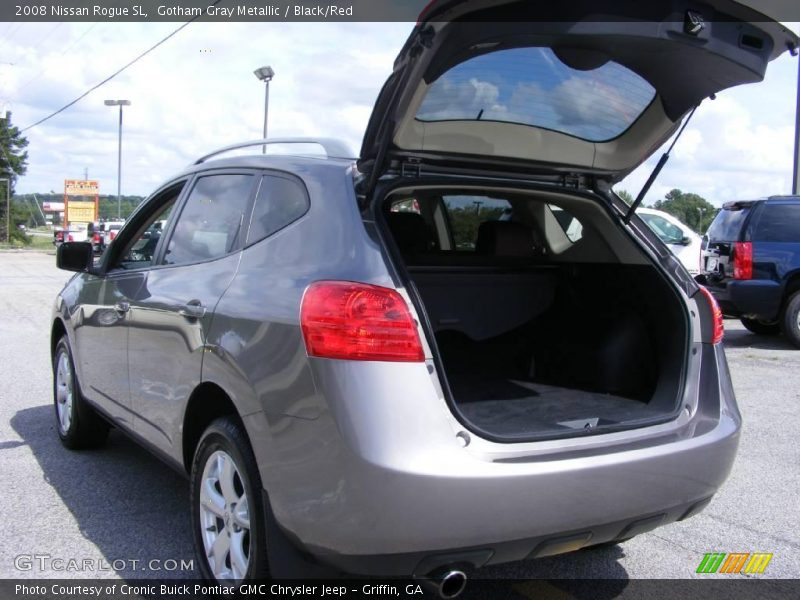 Gotham Gray Metallic / Black/Red 2008 Nissan Rogue SL