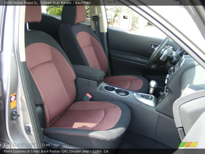 Gotham Gray Metallic / Black/Red 2008 Nissan Rogue SL