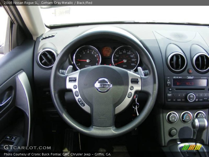 Gotham Gray Metallic / Black/Red 2008 Nissan Rogue SL