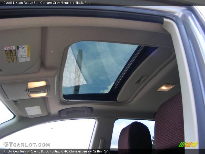 Gotham Gray Metallic / Black/Red 2008 Nissan Rogue SL