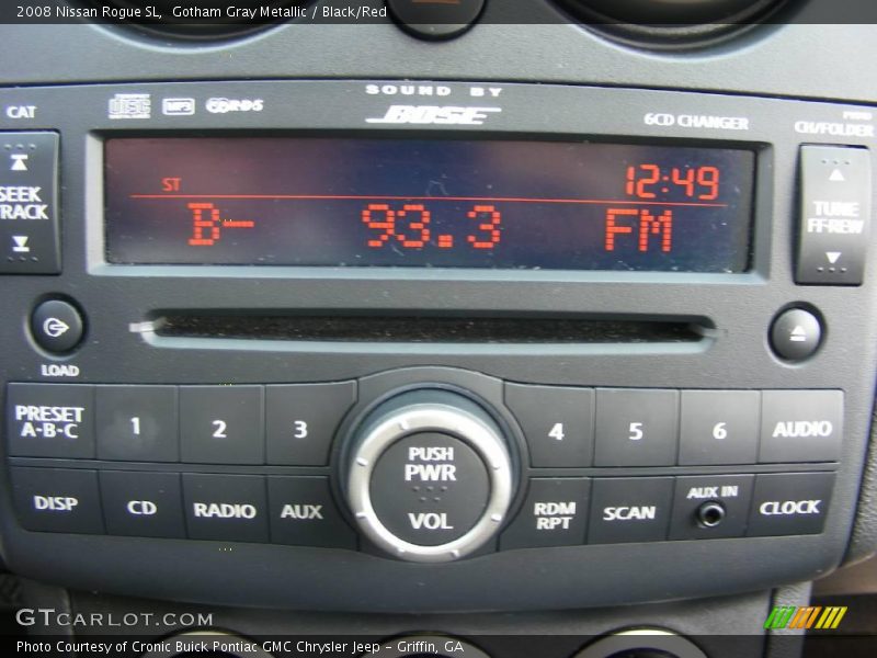 Gotham Gray Metallic / Black/Red 2008 Nissan Rogue SL