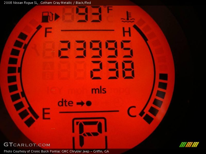 Gotham Gray Metallic / Black/Red 2008 Nissan Rogue SL
