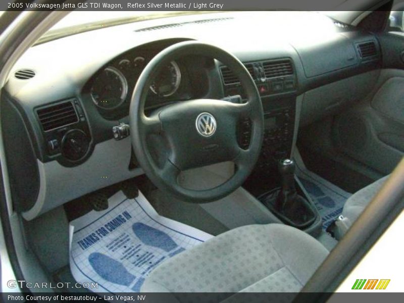 Reflex Silver Metallic / Light Grey 2005 Volkswagen Jetta GLS TDI Wagon