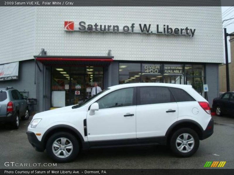 Polar White / Gray 2009 Saturn VUE XE