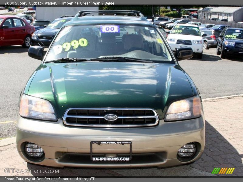 Timberline Green Pearl / Beige 2000 Subaru Outback Wagon