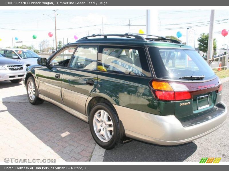 Timberline Green Pearl / Beige 2000 Subaru Outback Wagon