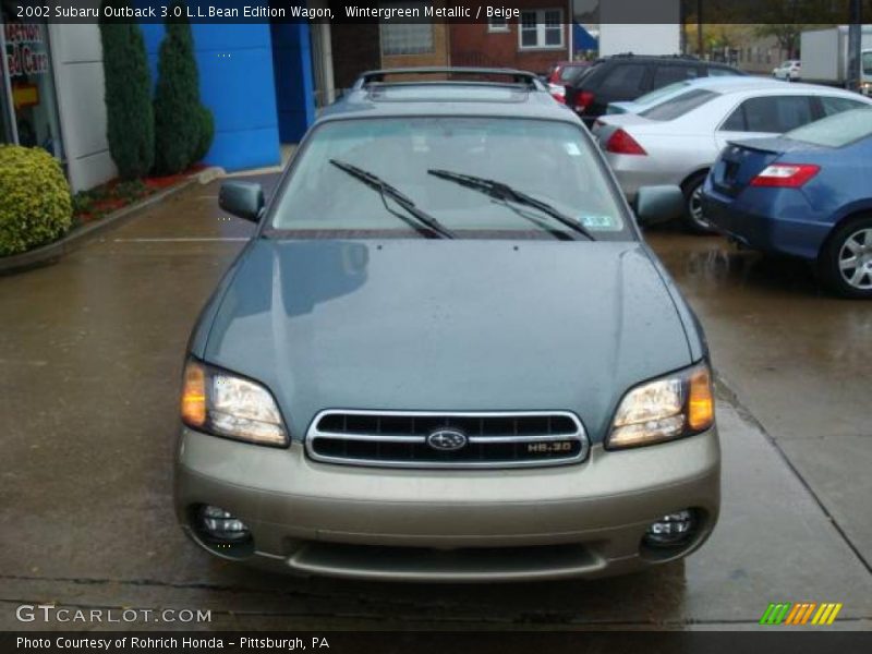 Wintergreen Metallic / Beige 2002 Subaru Outback 3.0 L.L.Bean Edition Wagon