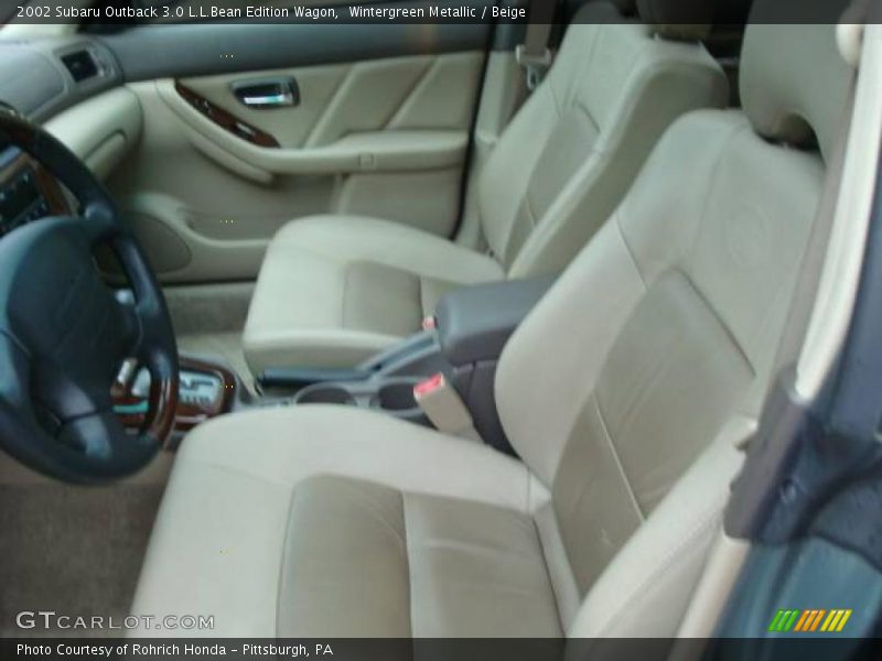 Wintergreen Metallic / Beige 2002 Subaru Outback 3.0 L.L.Bean Edition Wagon