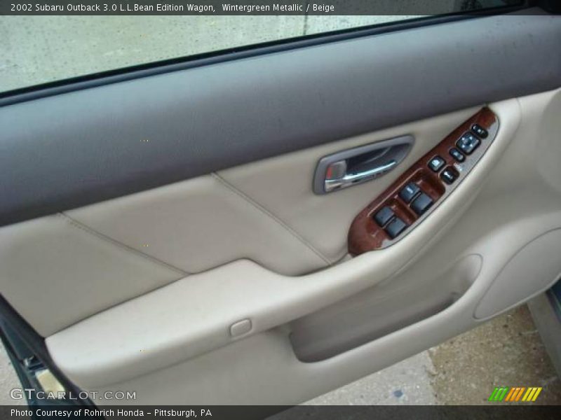 Wintergreen Metallic / Beige 2002 Subaru Outback 3.0 L.L.Bean Edition Wagon