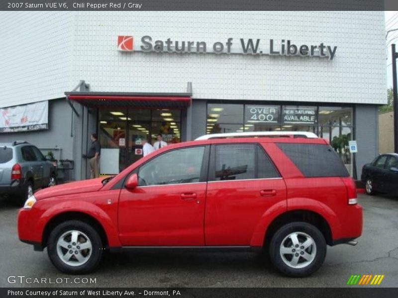 Chili Pepper Red / Gray 2007 Saturn VUE V6
