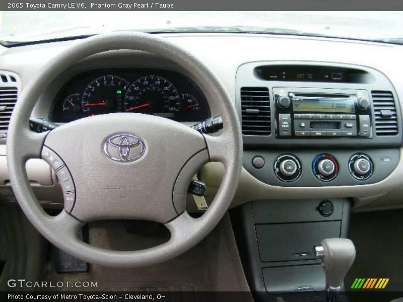 Phantom Gray Pearl / Taupe 2005 Toyota Camry LE V6