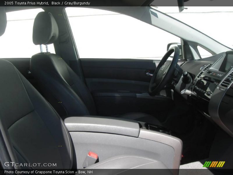 Black / Gray/Burgundy 2005 Toyota Prius Hybrid