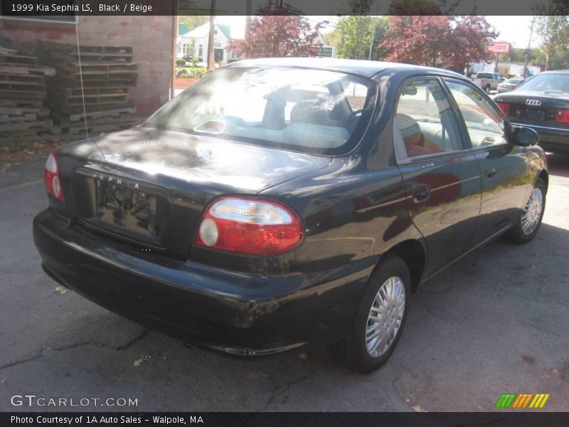 Black / Beige 1999 Kia Sephia LS