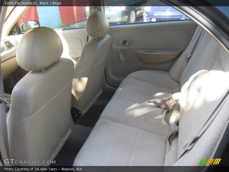 Black / Beige 1999 Kia Sephia LS