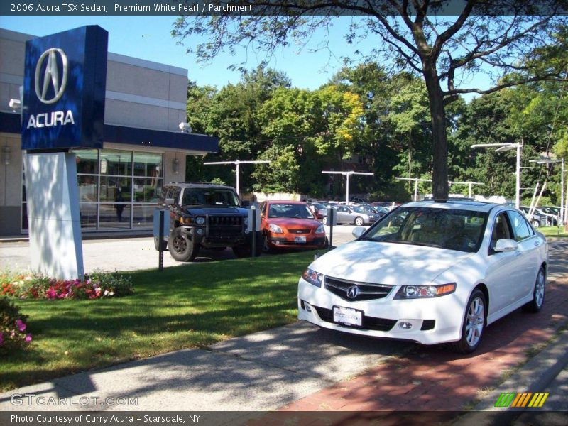 Premium White Pearl / Parchment 2006 Acura TSX Sedan