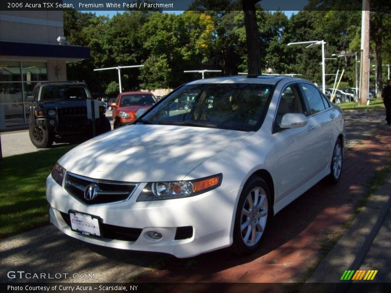 Premium White Pearl / Parchment 2006 Acura TSX Sedan