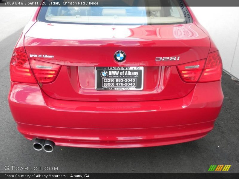 Crimson Red / Beige 2009 BMW 3 Series 328i Sedan