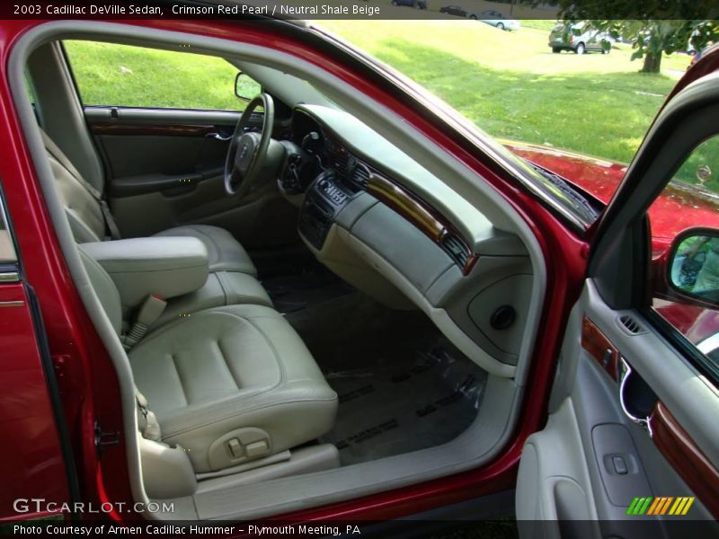 Crimson Red Pearl / Neutral Shale Beige 2003 Cadillac DeVille Sedan