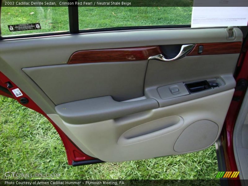 Crimson Red Pearl / Neutral Shale Beige 2003 Cadillac DeVille Sedan