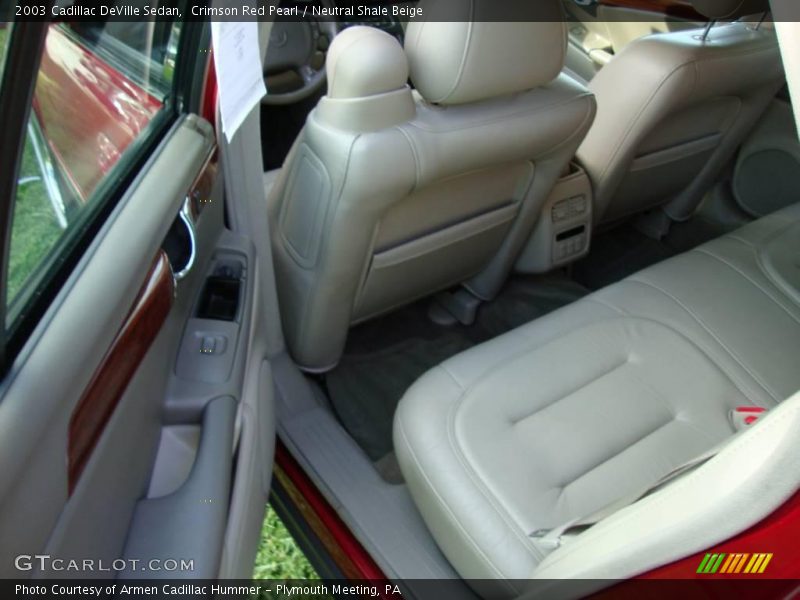 Crimson Red Pearl / Neutral Shale Beige 2003 Cadillac DeVille Sedan
