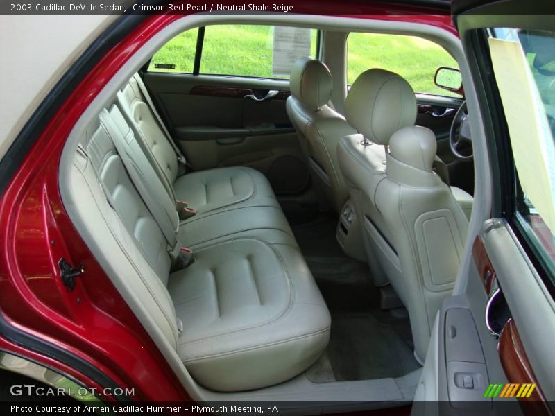 Crimson Red Pearl / Neutral Shale Beige 2003 Cadillac DeVille Sedan