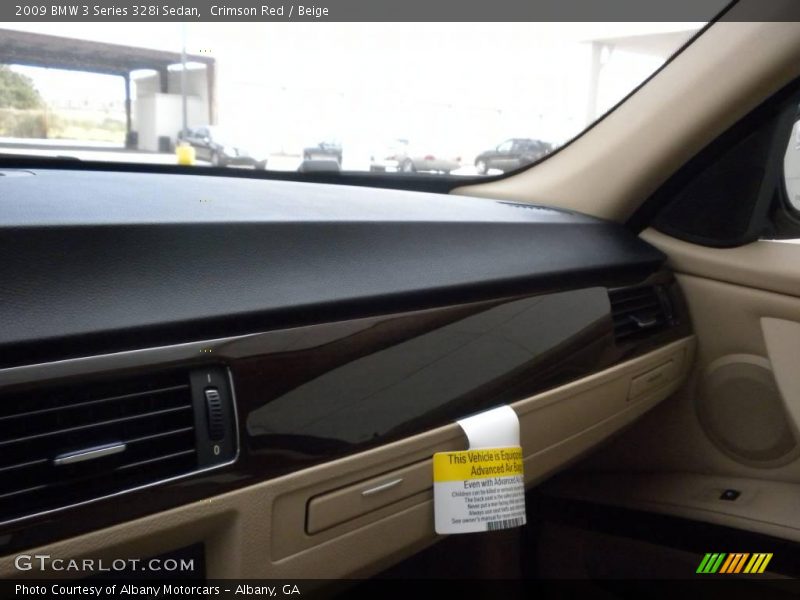 Crimson Red / Beige 2009 BMW 3 Series 328i Sedan