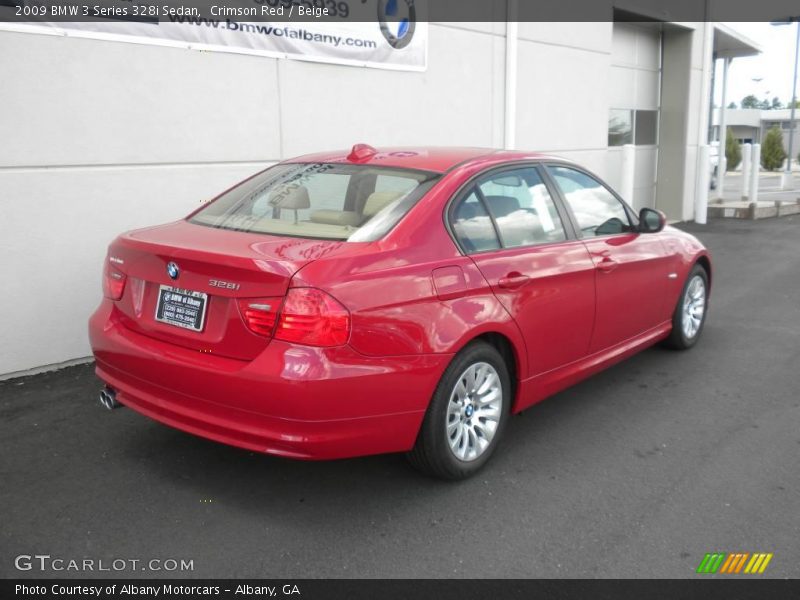Crimson Red / Beige 2009 BMW 3 Series 328i Sedan
