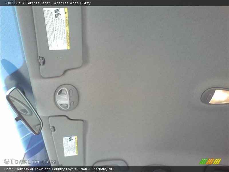 Absolute White / Grey 2007 Suzuki Forenza Sedan