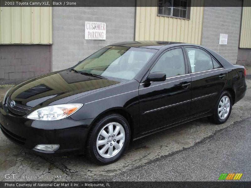 Black / Stone 2003 Toyota Camry XLE