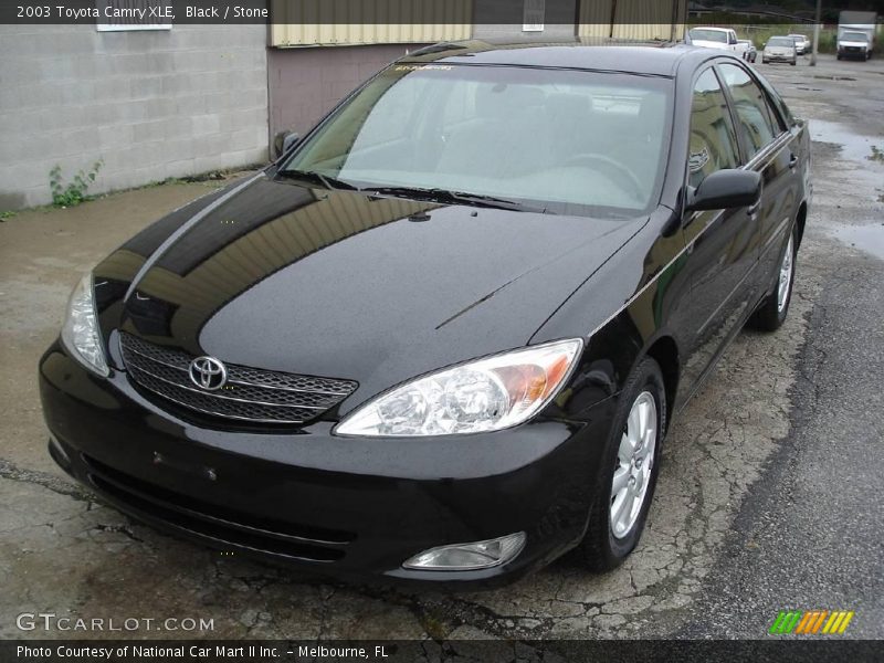 Black / Stone 2003 Toyota Camry XLE