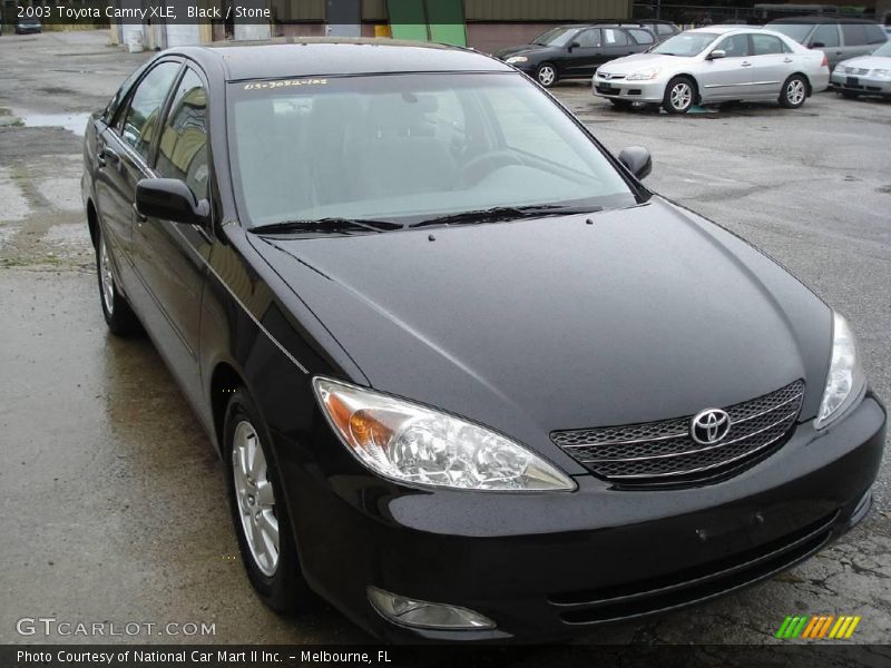 Black / Stone 2003 Toyota Camry XLE