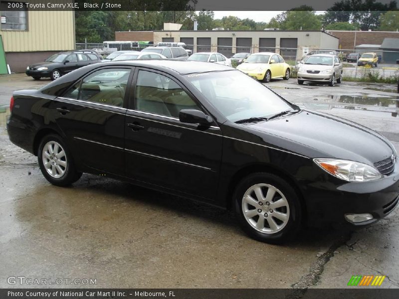 Black / Stone 2003 Toyota Camry XLE