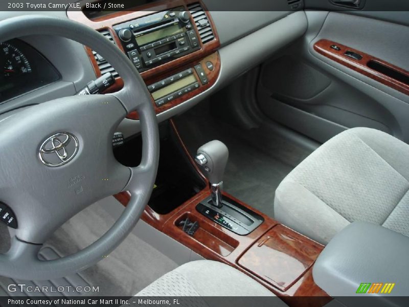Black / Stone 2003 Toyota Camry XLE