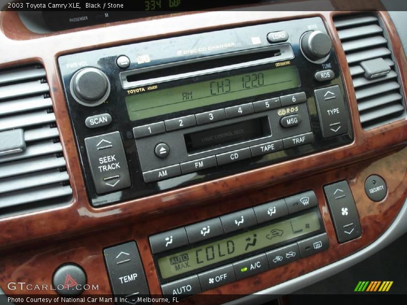 Black / Stone 2003 Toyota Camry XLE